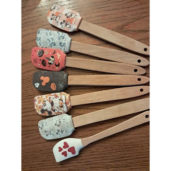 Set of 7 rubber cake icing spreading spatula - Picture 3 of 6